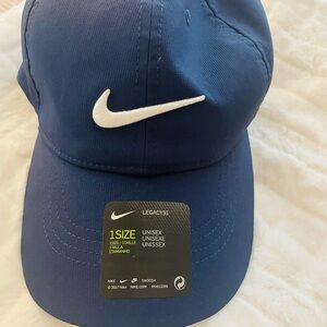 Nike Legacy91 Blue Cap with White Logo